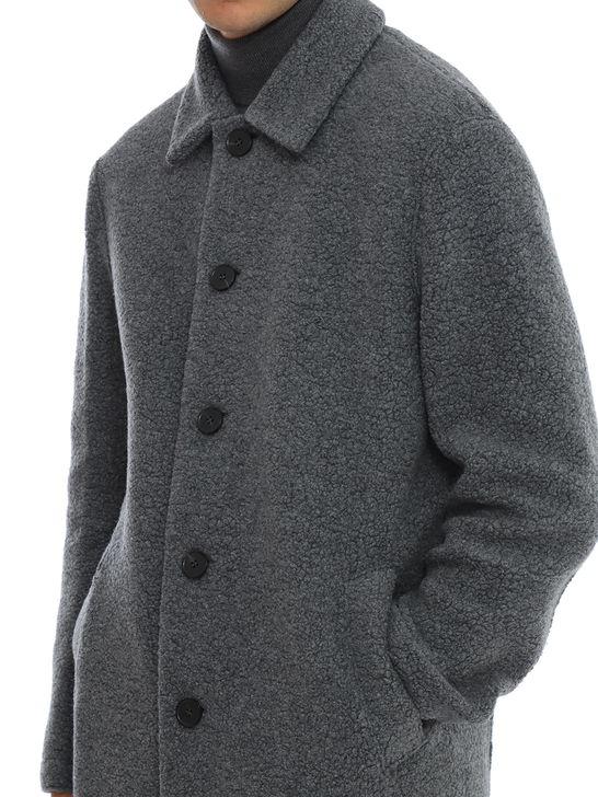 Harris Wharf London Cappotto Harris Wharf London Orsetto Grigio Trasporto libero internazionale