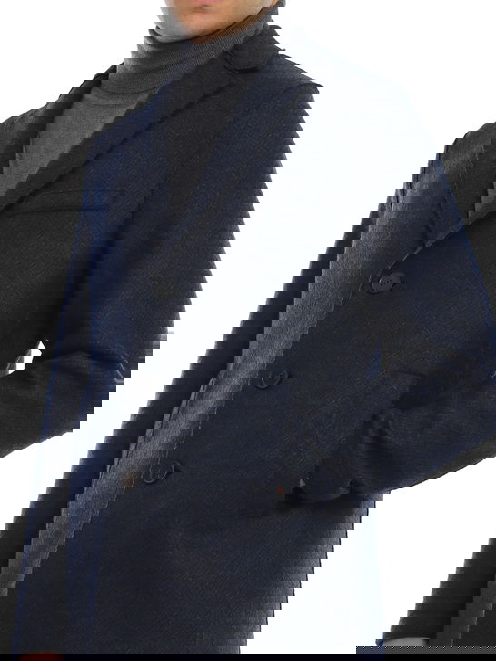 Harris Wharf London Cappotto Harris Wharf London Micro Blu Limitato a 3 giorni