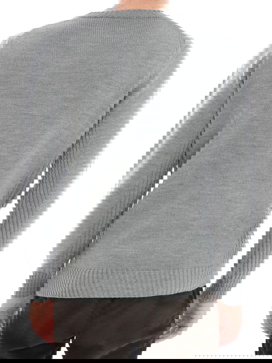 Kangra Maglia Kangra Girocollo Grigio Esporta salva
