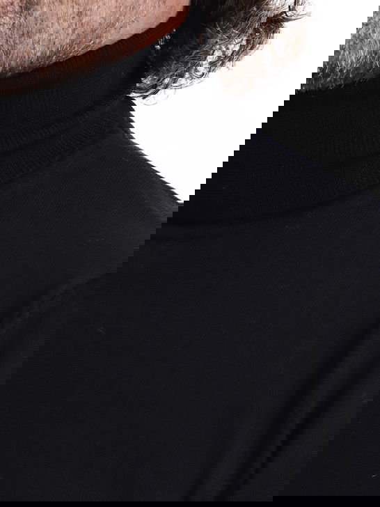 Kangra Maglia Kangra Dolcevita Merinos Nero Qualità Garantita