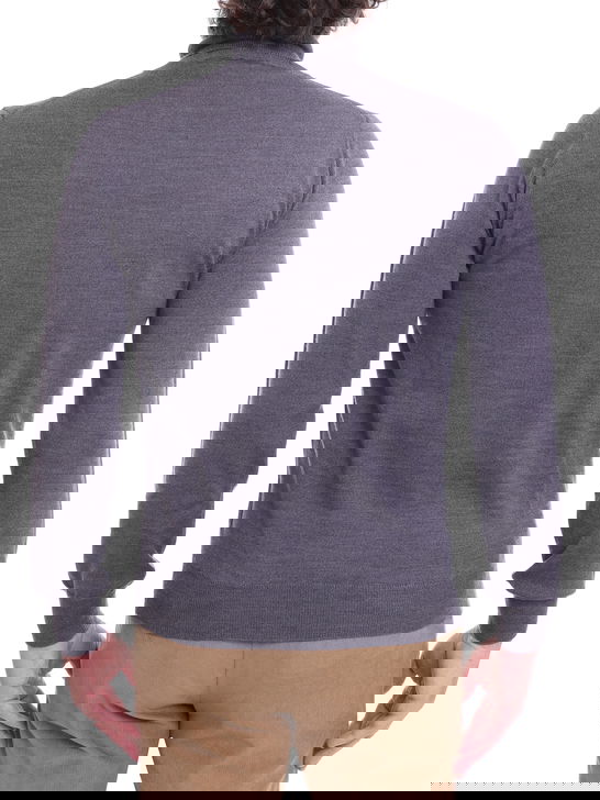 Kangra Maglia Kangra Dolcevita Merinos Grigio Negozi Online