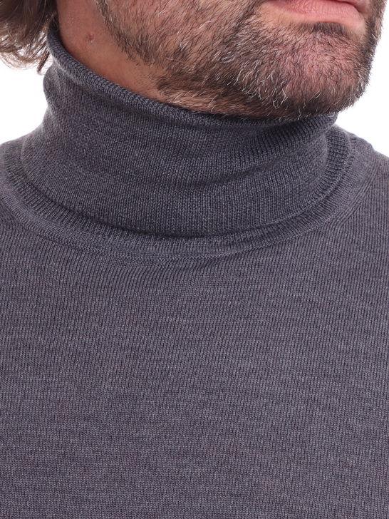 Kangra Maglia Kangra Dolcevita Merinos Grigio Negozi Online