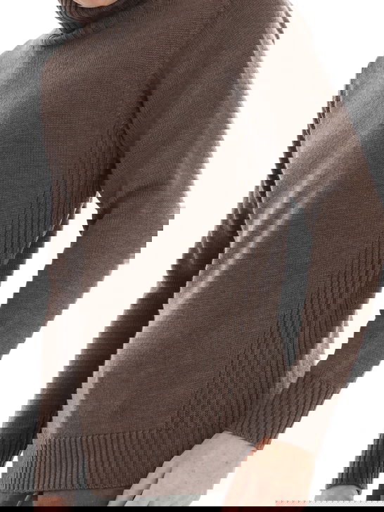 Kangra Maglia Kangra Dolcevita Marrone Consegna Veloce