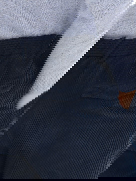 Devore Incipit Pantaloni Devore Incipit Velluto Rocciatore Blu Economico