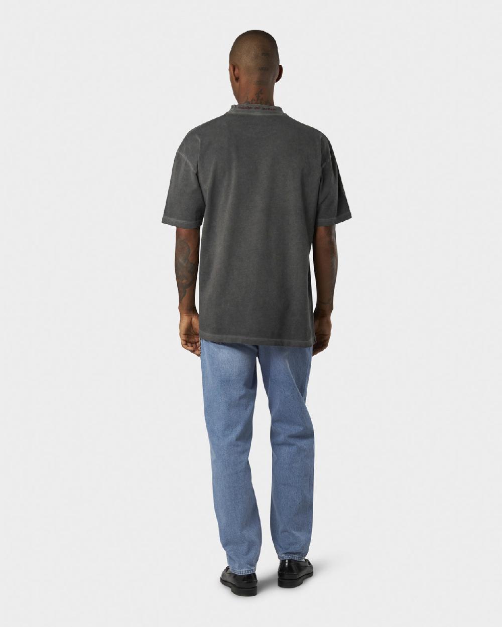 Vision Of Super COLD WASH T-SHIRT WITH FREEDOM PRINT ON FRONT AND METAL LABEL Vendita