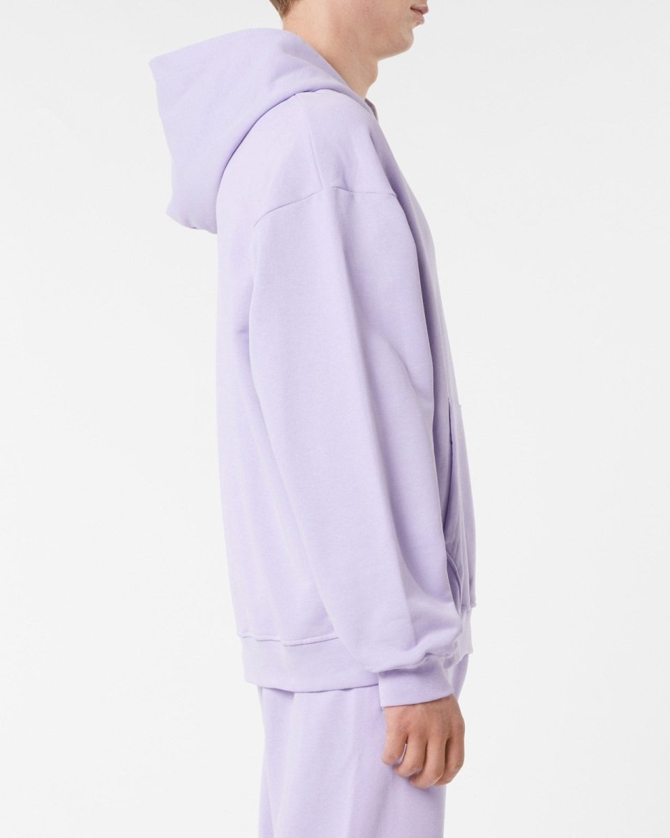 Vision Of Super LILAC HOODIE WITH EMBROIDERED FLAMING HEART Italy