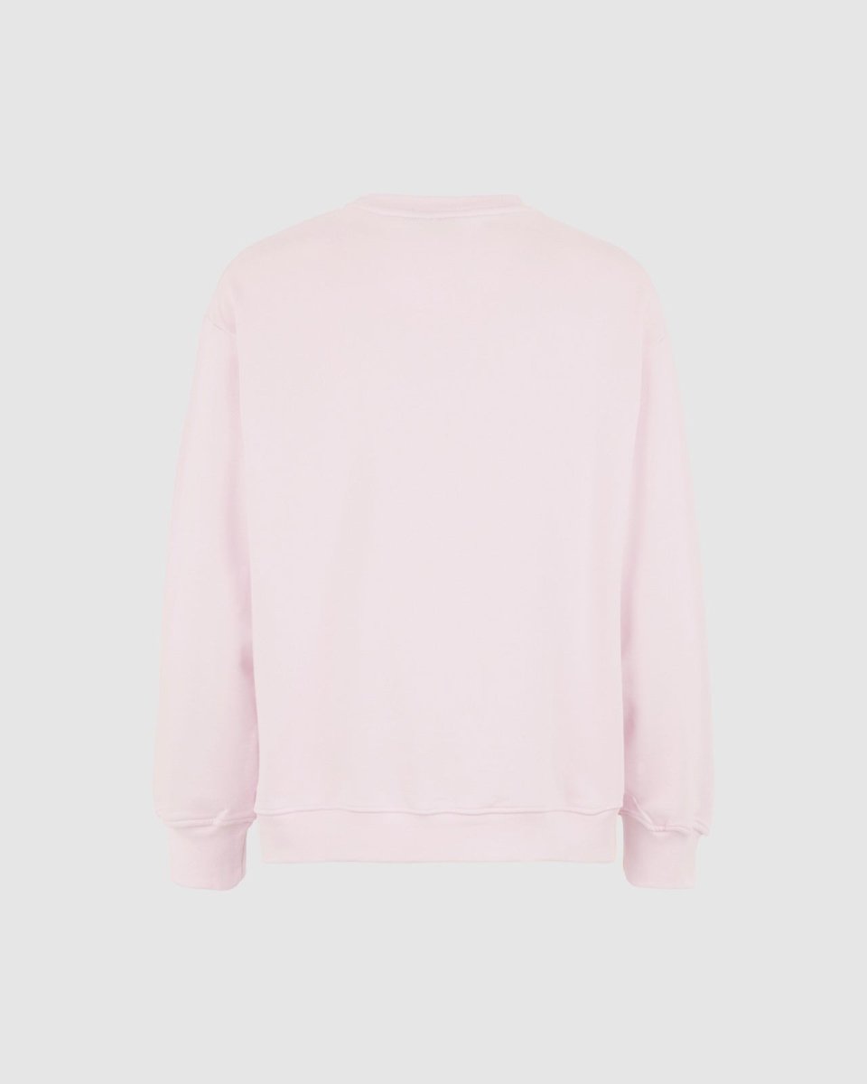 Vision Of Super PINK CREWNECK WITH EMBROIDERED FLAMING HEART Promozione