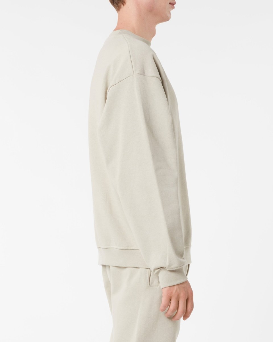 Vision Of Super LONDON FOG CREWNECK WITH EMBROIDERED FLAMING HEART Sottocosto
