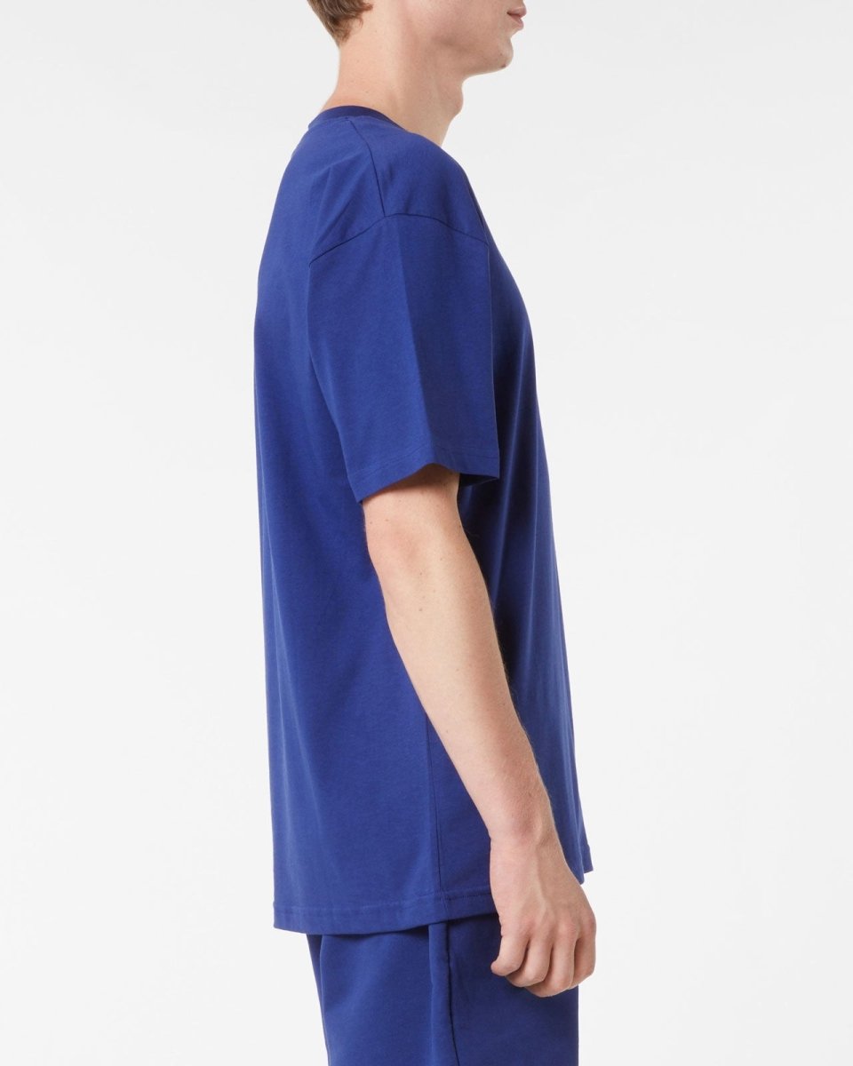 Vision Of Super BLUE T-SHIRT WITH EMBROIDERED FLAMING HEART Novità