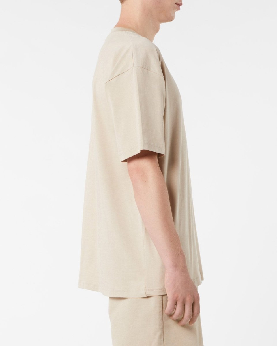 Vision Of Super LIGHT BROWN T-SHIRT WITH EMBROIDERED FLAMING HEART Economico