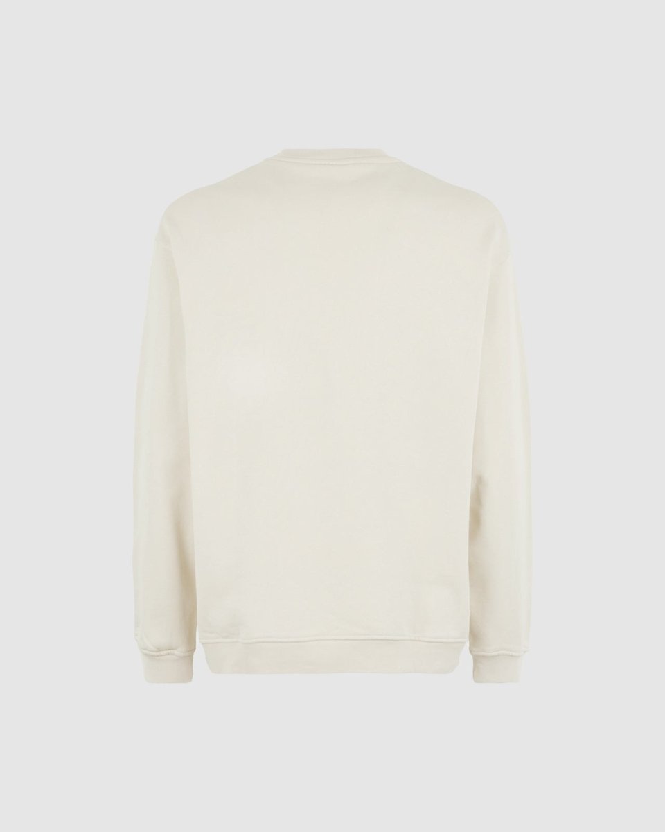 Vision Of Super SAND CREWNECK WITH EMBROIDERED FLAMING HEART Vendita Economica