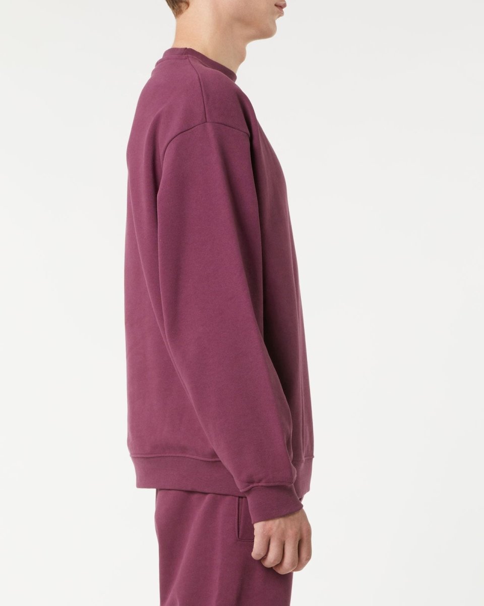 Vision Of Super GRAPE WINE CREWNECK WITH EMBROIDERED LOGO Saldi Di Fabbrica