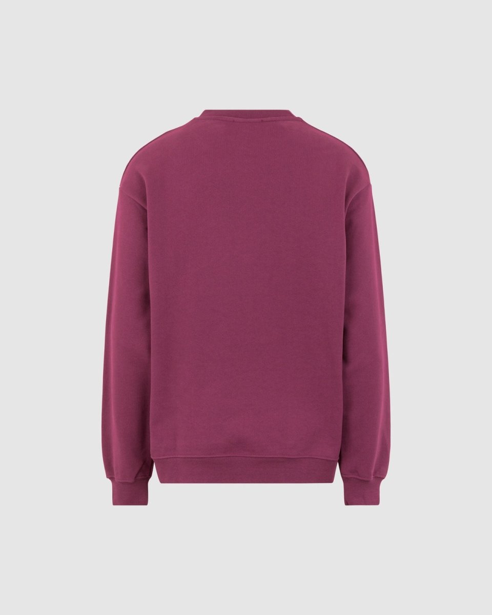 Vision Of Super GRAPE WINE CREWNECK WITH EMBROIDERED LOGO Saldi Di Fabbrica