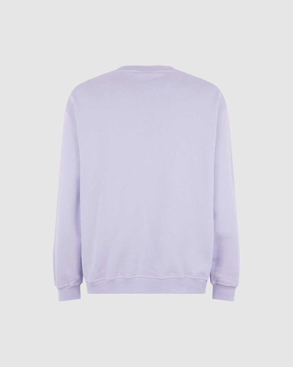 Vision Of Super LILAC CREWNECK WITH EMBROIDERED FLAMING HEART In Saldo