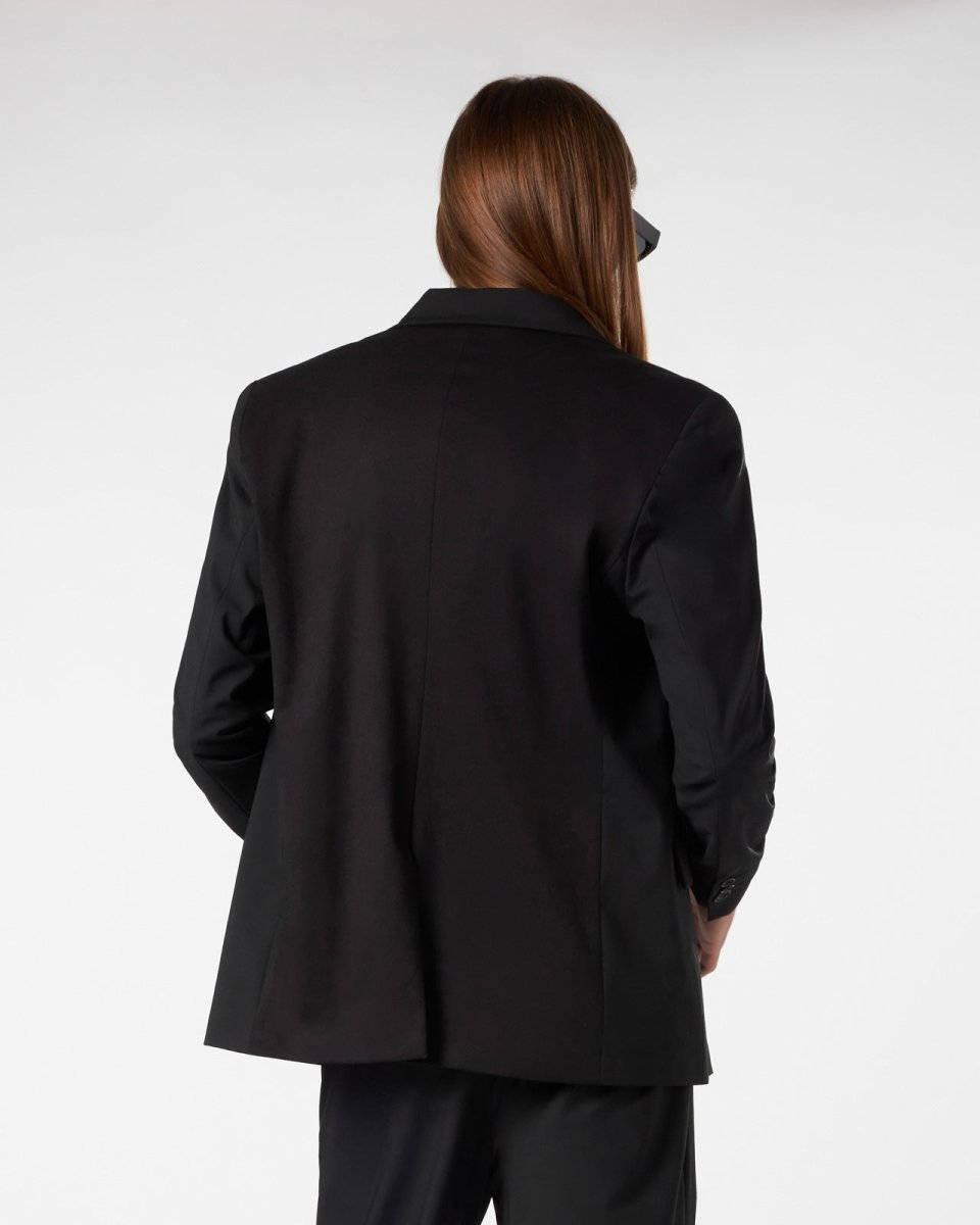 Vision Of Super BLACK BLAZER WITH INTERNAL FLAMES Qualità Garantita