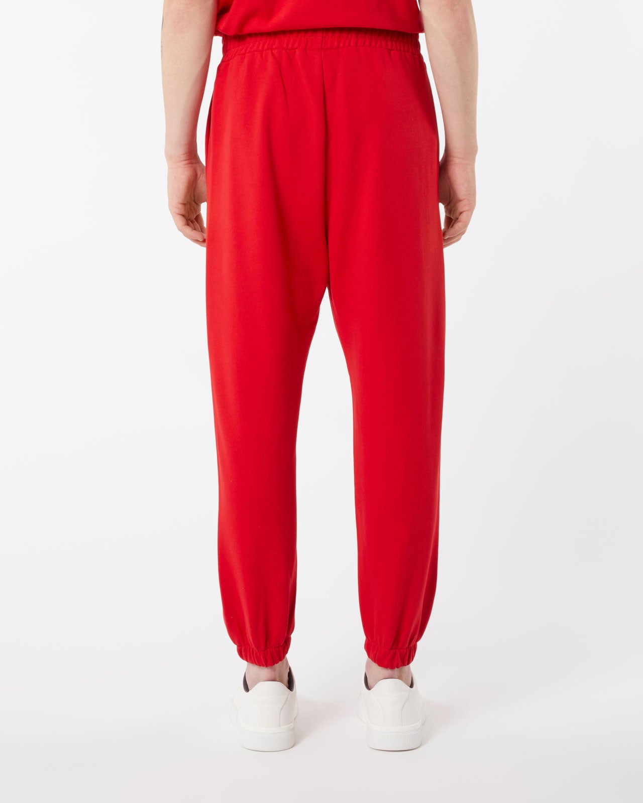Vision Of Super RED PANTS WITH EMBROIDERED FLAMING HEART Saldi