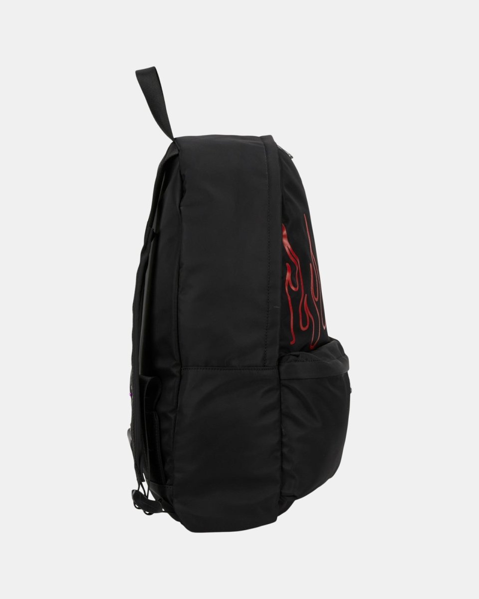 Vision Of Super RED BRICK FLAMES BLACK BACKPACK Vendite Flash
