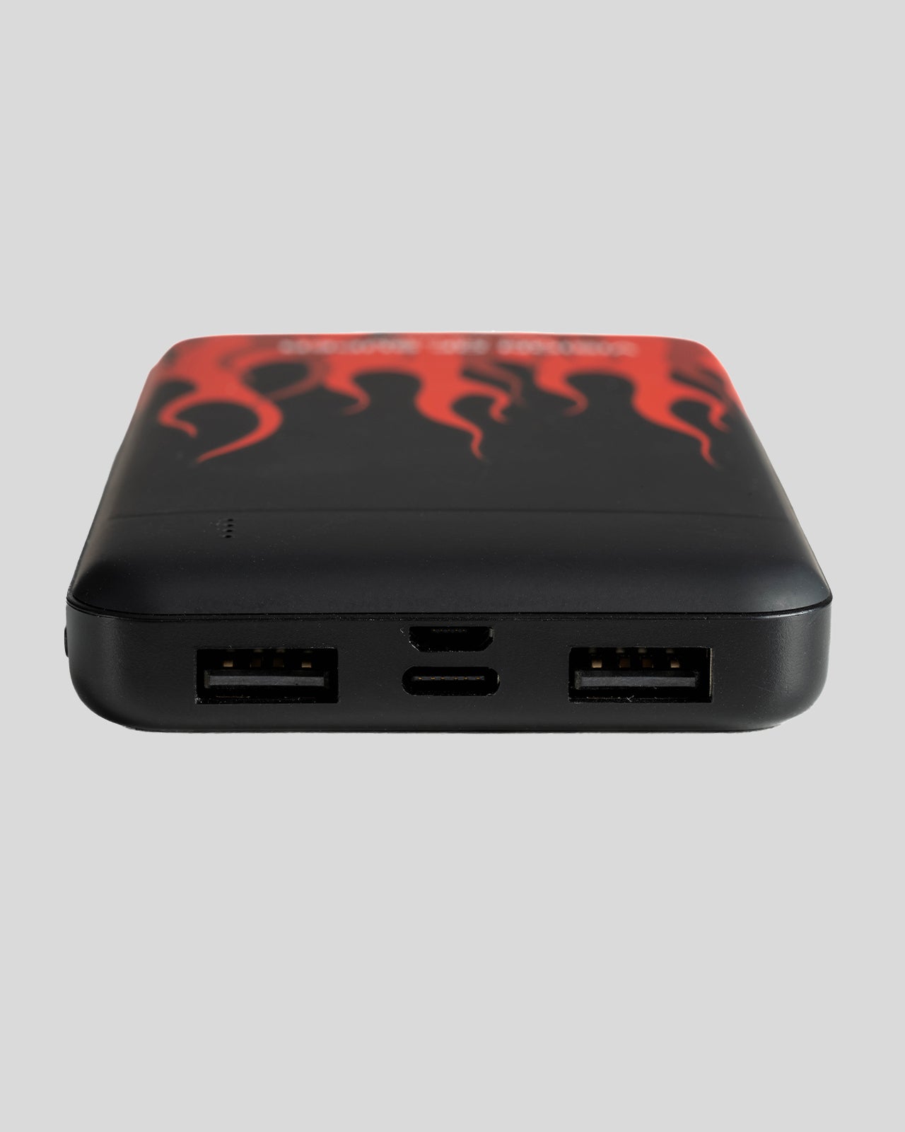 Vision Of Super BLACK POWERBANK WITH RED FLAMES AND WHITE LOGO 2025