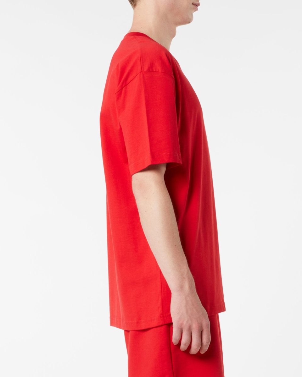 Vision Of Super RED T-SHIRT WITH EMBROIDERED FLAMING HEART Negozi Online