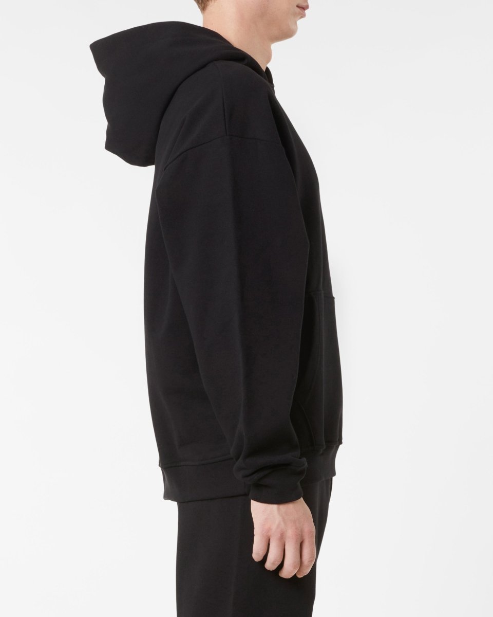 Vision Of Super BLACK HOODIE WITH EMBROIDERED FLAMING HEART Outlet