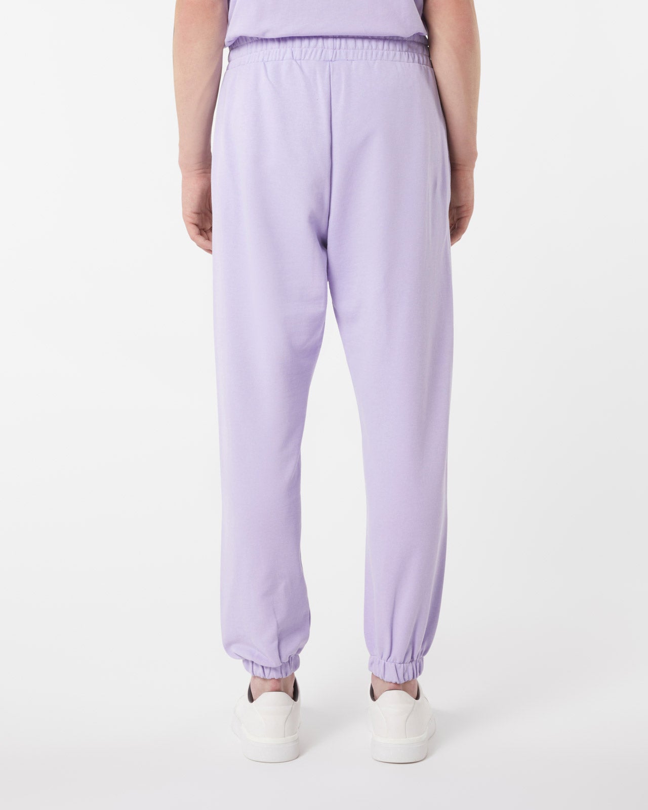 Vision Of Super LILAC PANTS WITH EMBROIDERED FLAMING HEART Moda
