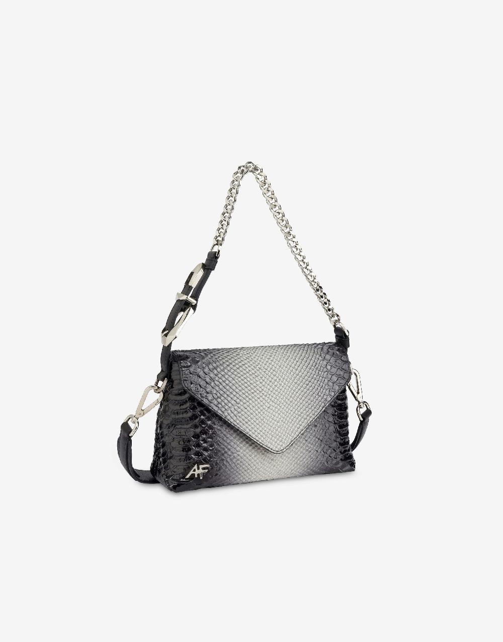 Alberta Ferretti Dori bag small con stampa pitone bicolor degradé Pezzi Unici
