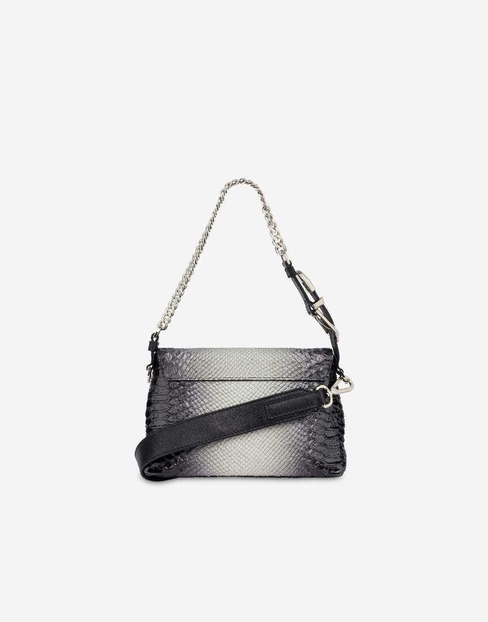 Alberta Ferretti Dori bag small con stampa pitone bicolor degradé Pezzi Unici
