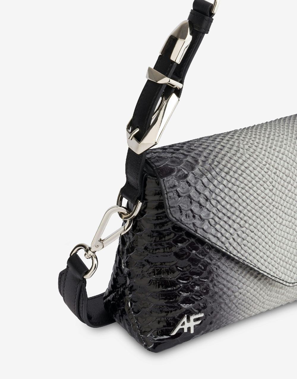 Alberta Ferretti Dori bag small con stampa pitone bicolor degradé Pezzi Unici