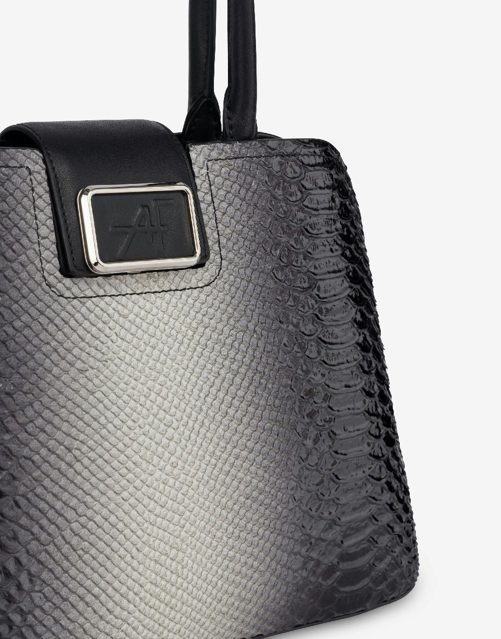 Alberta Ferretti Albi 33 in vitello stampa pitone bicolor degradé Negozi Online