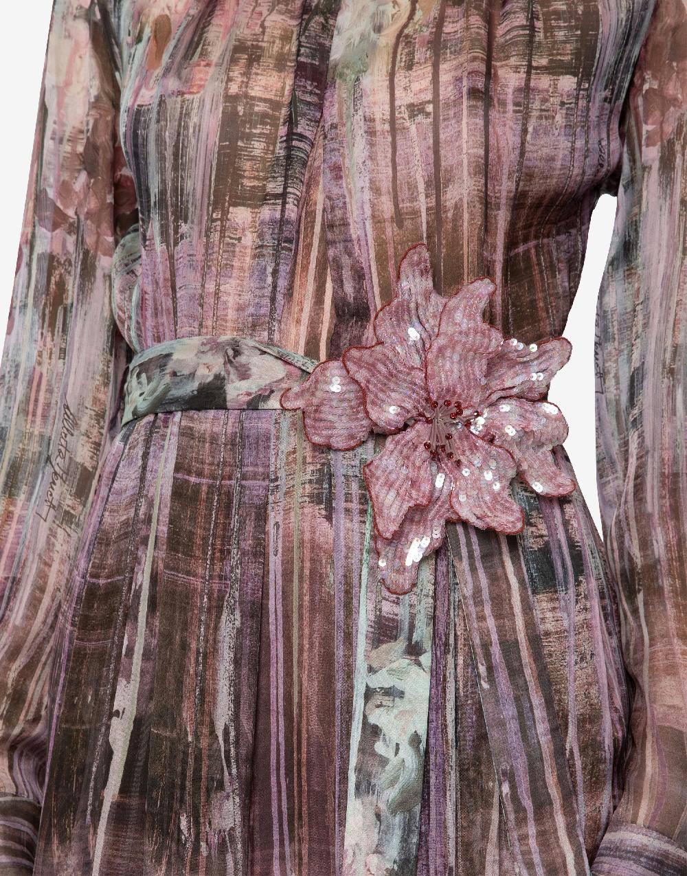 Alberta Ferretti Spilla bijoux a fiore Dripping Rose Promozione Limitata