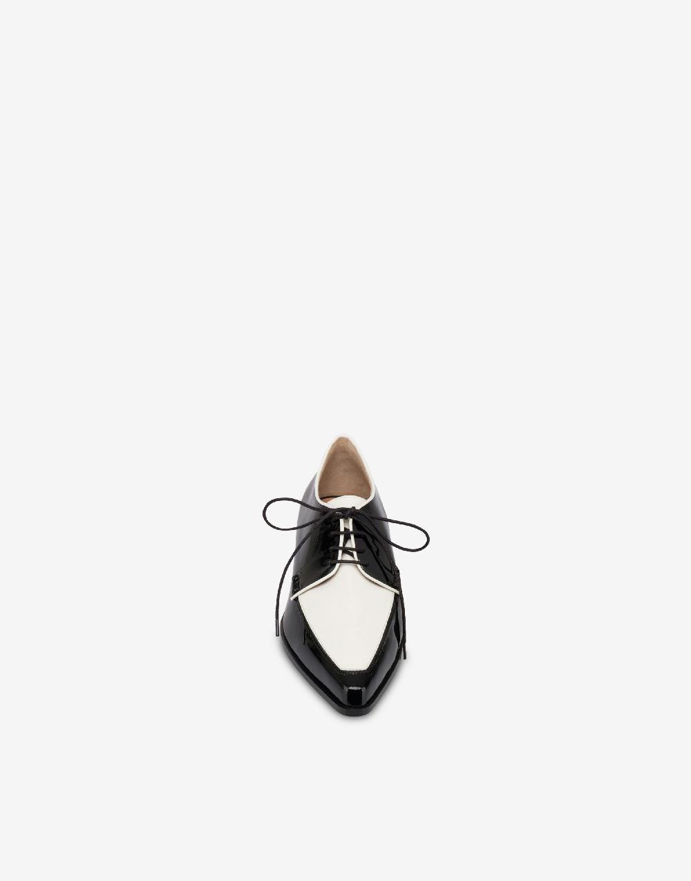 Alberta Ferretti Derby in vernice bicolore Shopping Online
