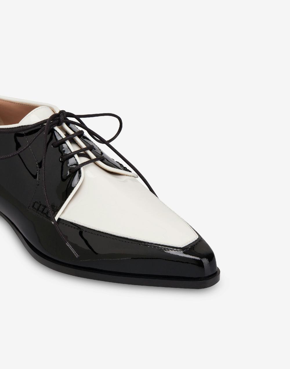 Alberta Ferretti Derby in vernice bicolore Shopping Online