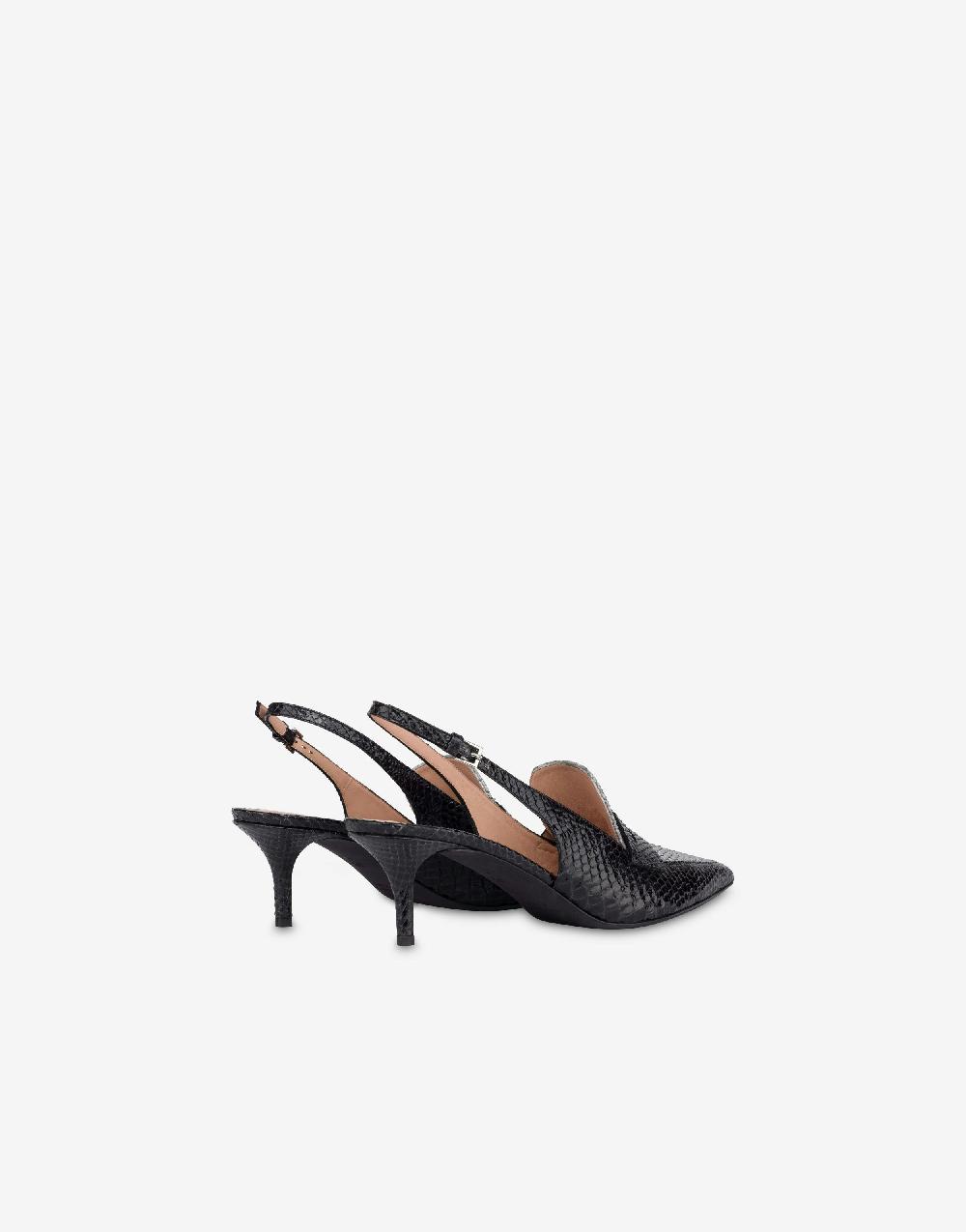 Alberta Ferretti Slingback in vitello stampa pitone bicolor degradé Affare Del Giorno