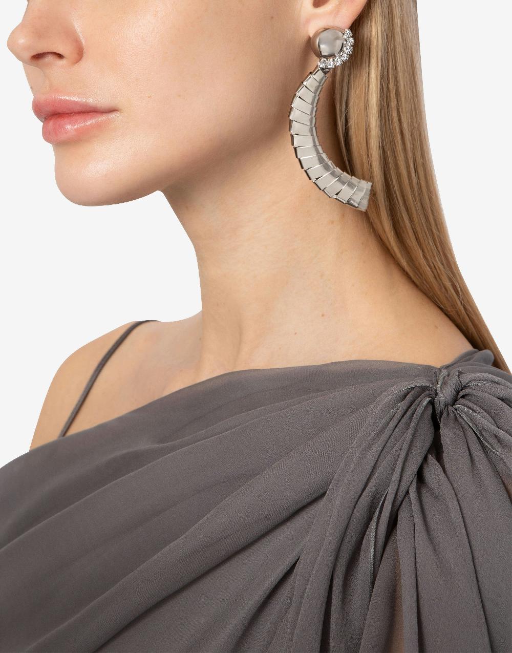 Alberta Ferretti Orecchini in metallo argento Convenienza