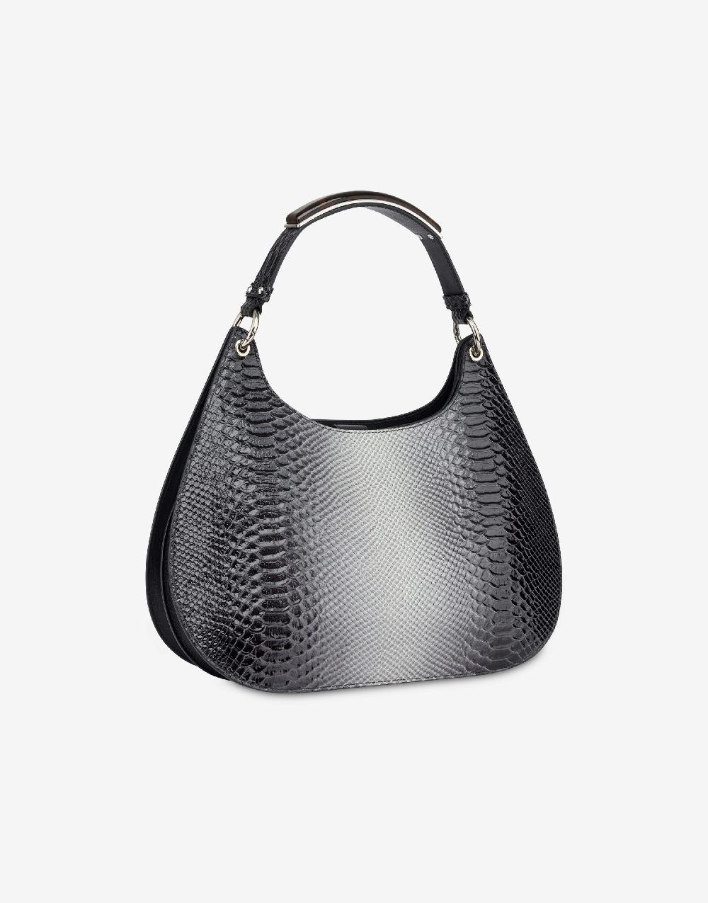 Alberta Ferretti Hobo bag in vitello stampa bicolor degradé Presa