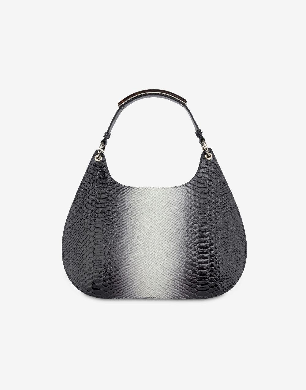 Alberta Ferretti Hobo bag in vitello stampa bicolor degradé Presa