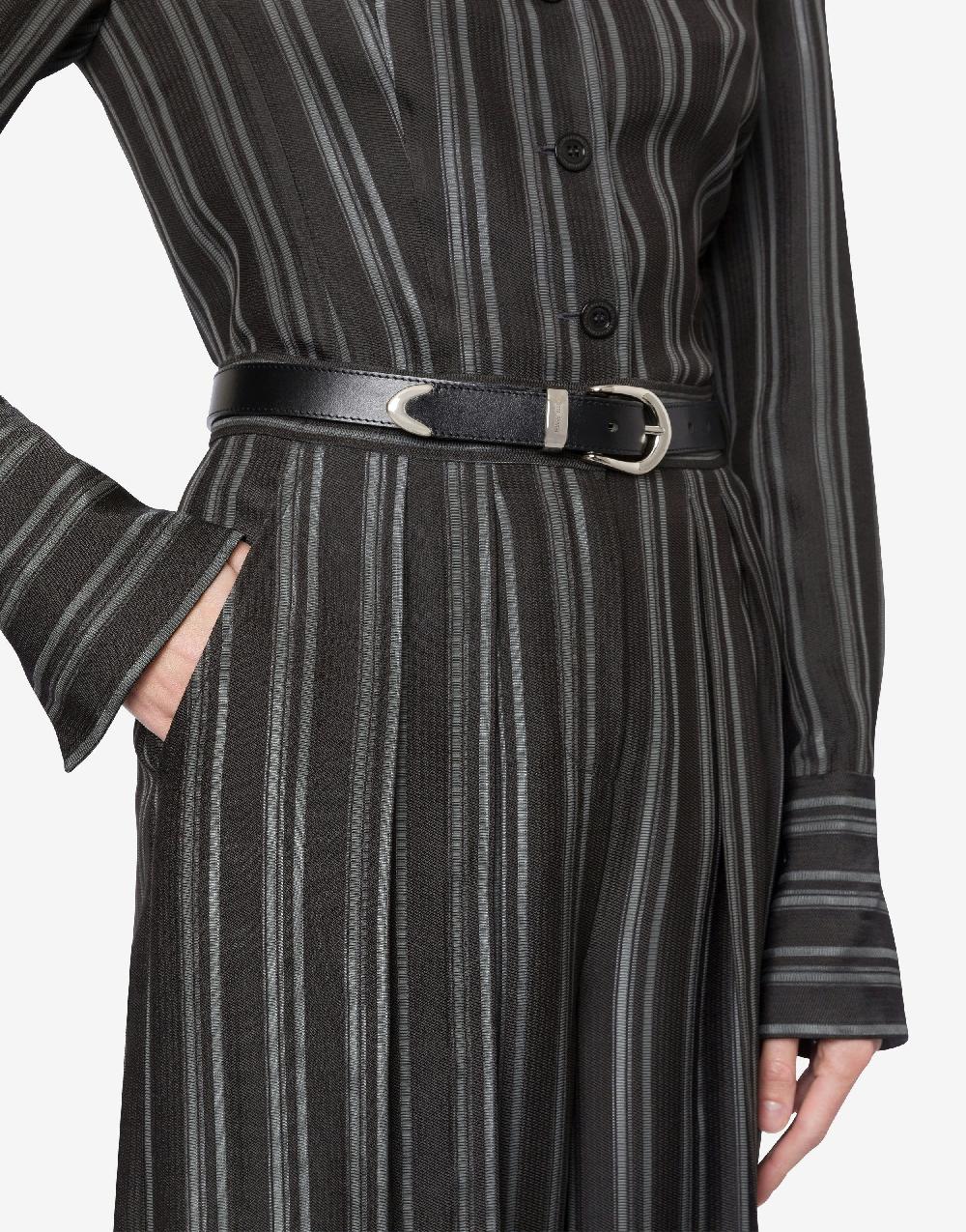 Alberta Ferretti Cintura in vitello con fibbia in metallo Hotsell
