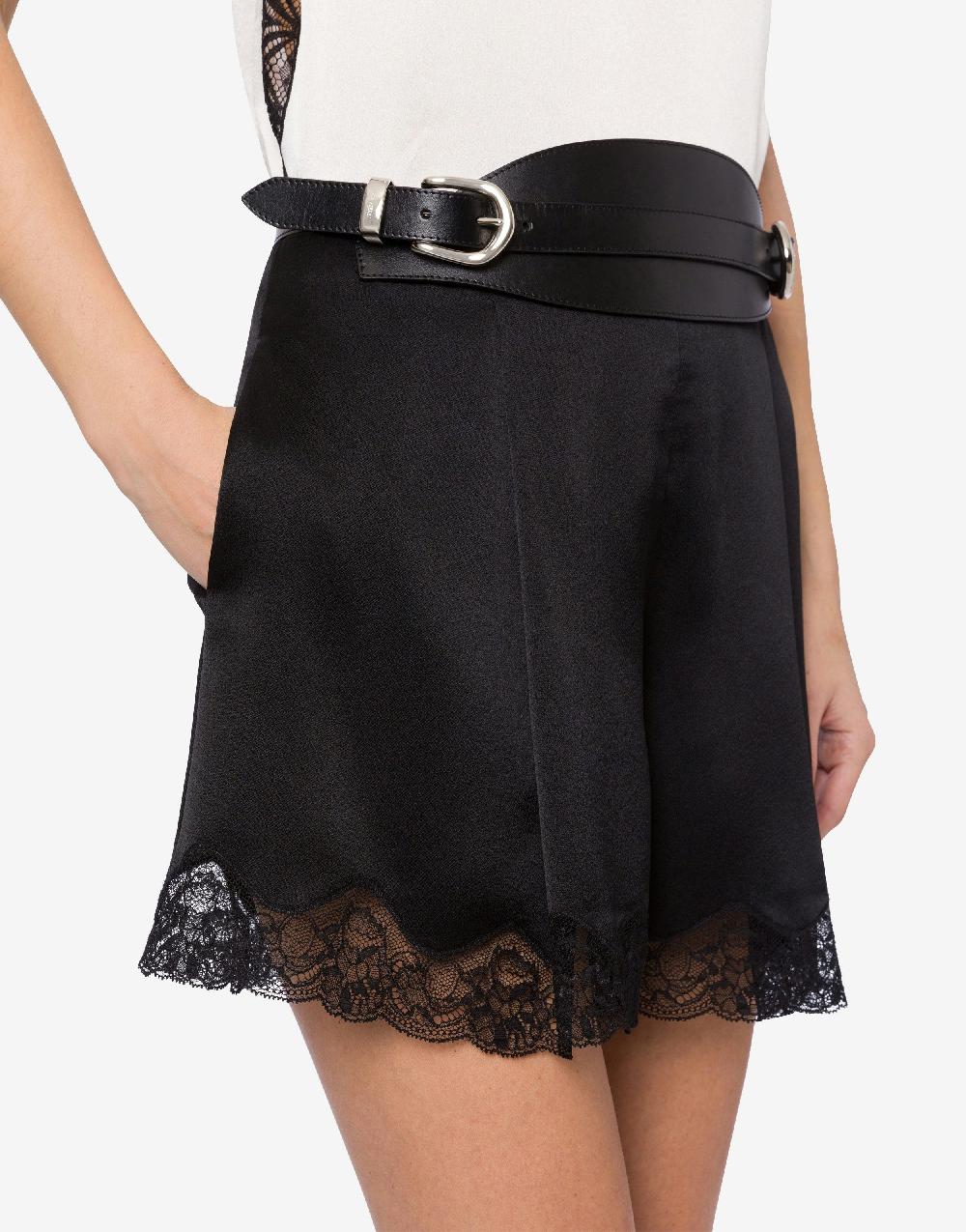 Alberta Ferretti Cintura alta in vitello con fibbie Vendita Calda