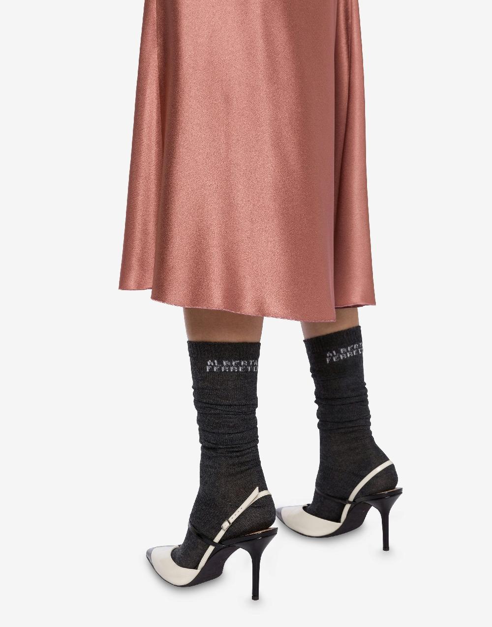 Alberta Ferretti Calze in lana e seta Vendite Flash