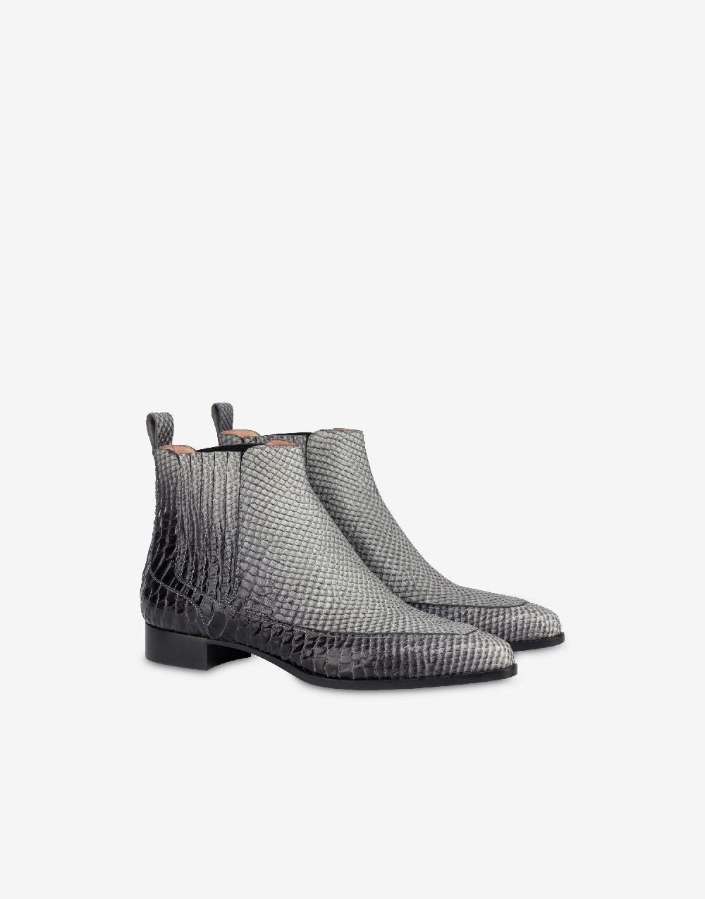 Alberta Ferretti Beatles in vitello stampa pitone bicolor degradé Negozio