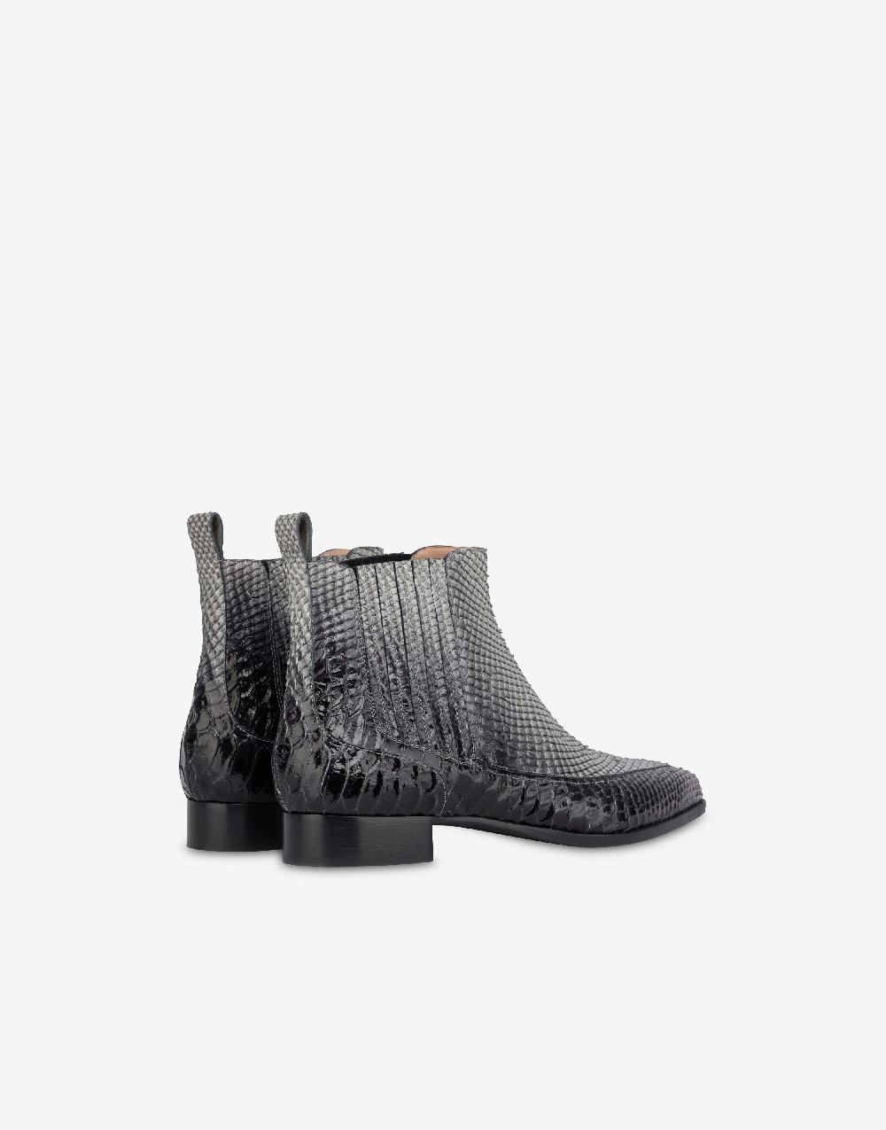 Alberta Ferretti Beatles in vitello stampa pitone bicolor degradé Negozio