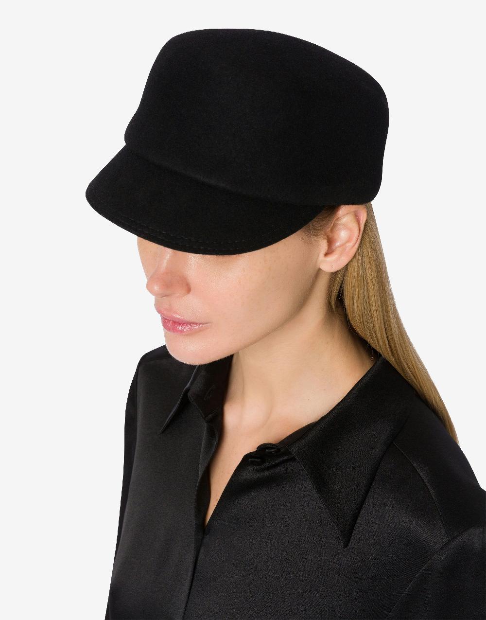 Alberta Ferretti Cappello in panno di lana Italy