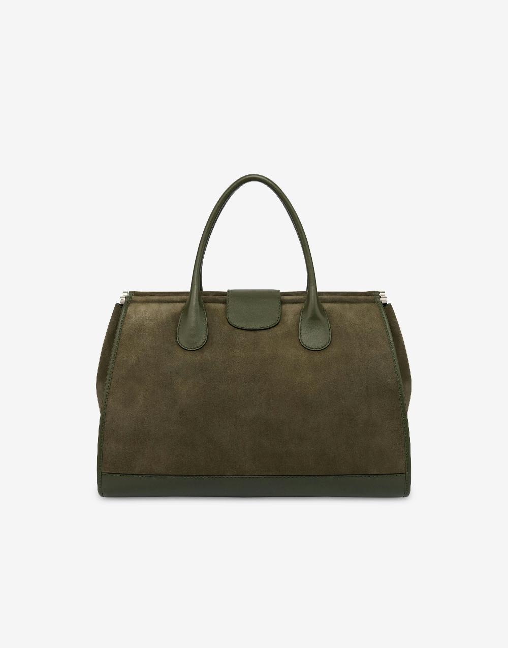Alberta Ferretti Borsa doppio manico in camoscio Qualità