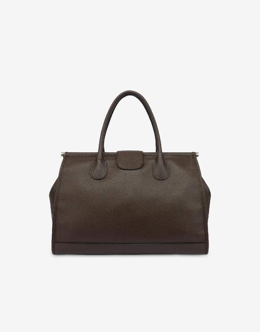 Alberta Ferretti Borsa doppio manico in vitello granato Vendita