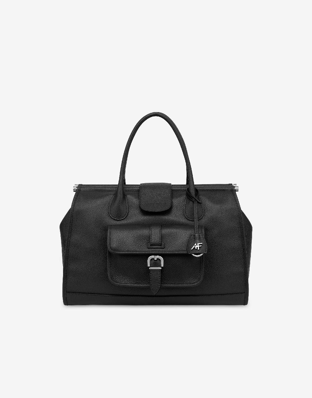 Alberta Ferretti Borsa doppio manico in vitello granato Promozione