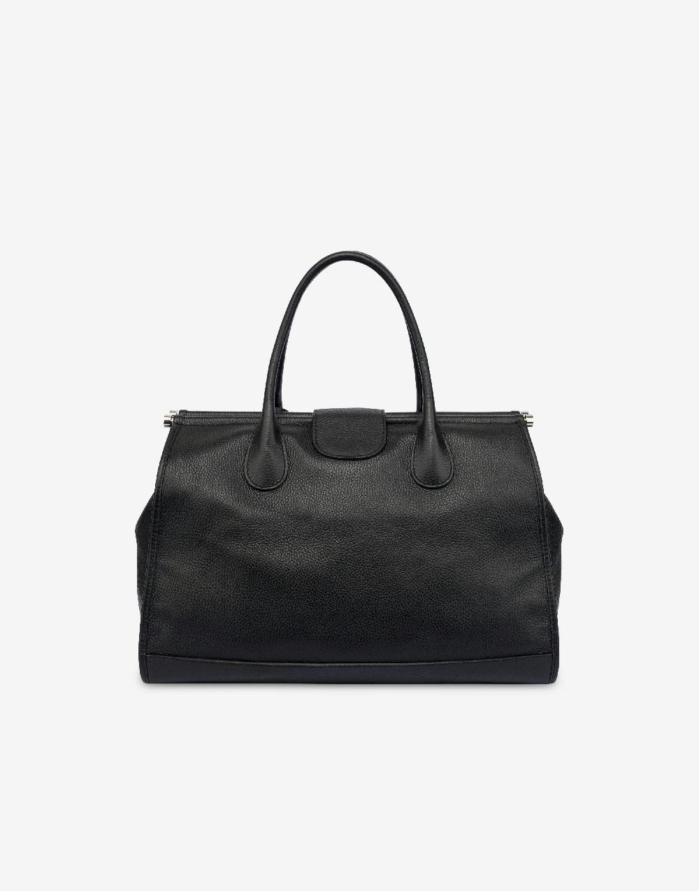 Alberta Ferretti Borsa doppio manico in vitello granato Promozione