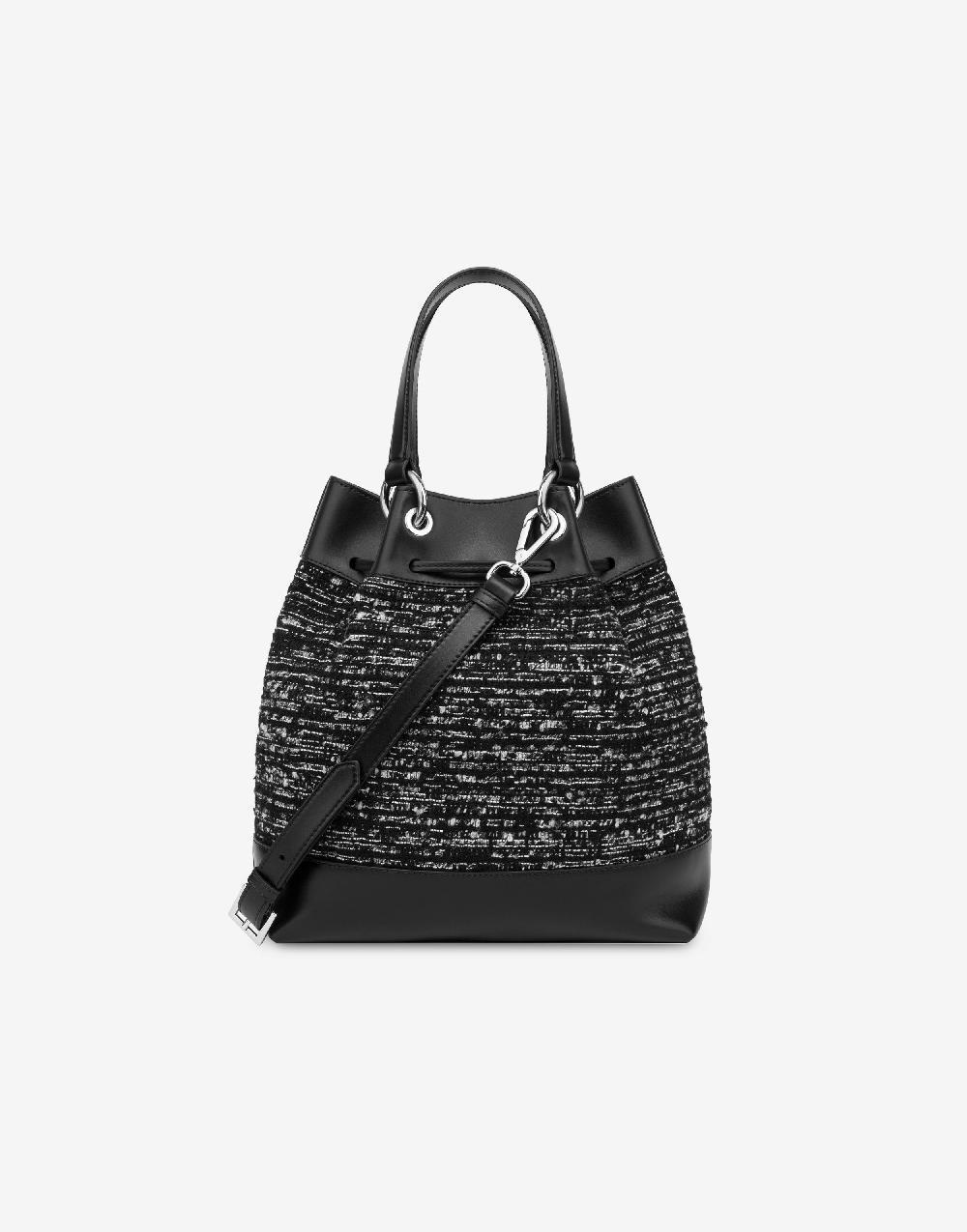 Alberta Ferretti Borsa a secchiello Tweed Rilascio limitato