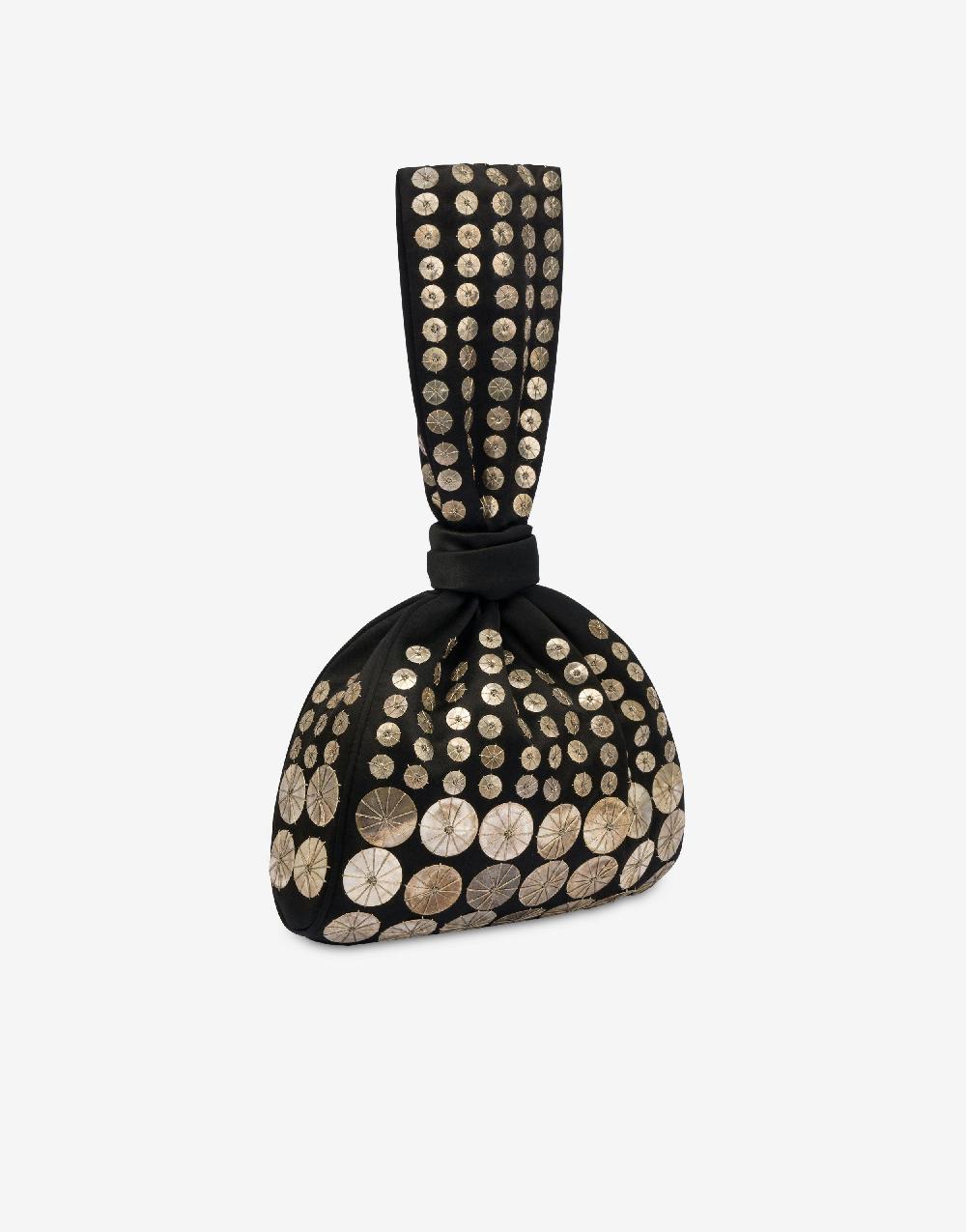 Alberta Ferretti Bucket bag in raso con ricamo Acquista Ora
