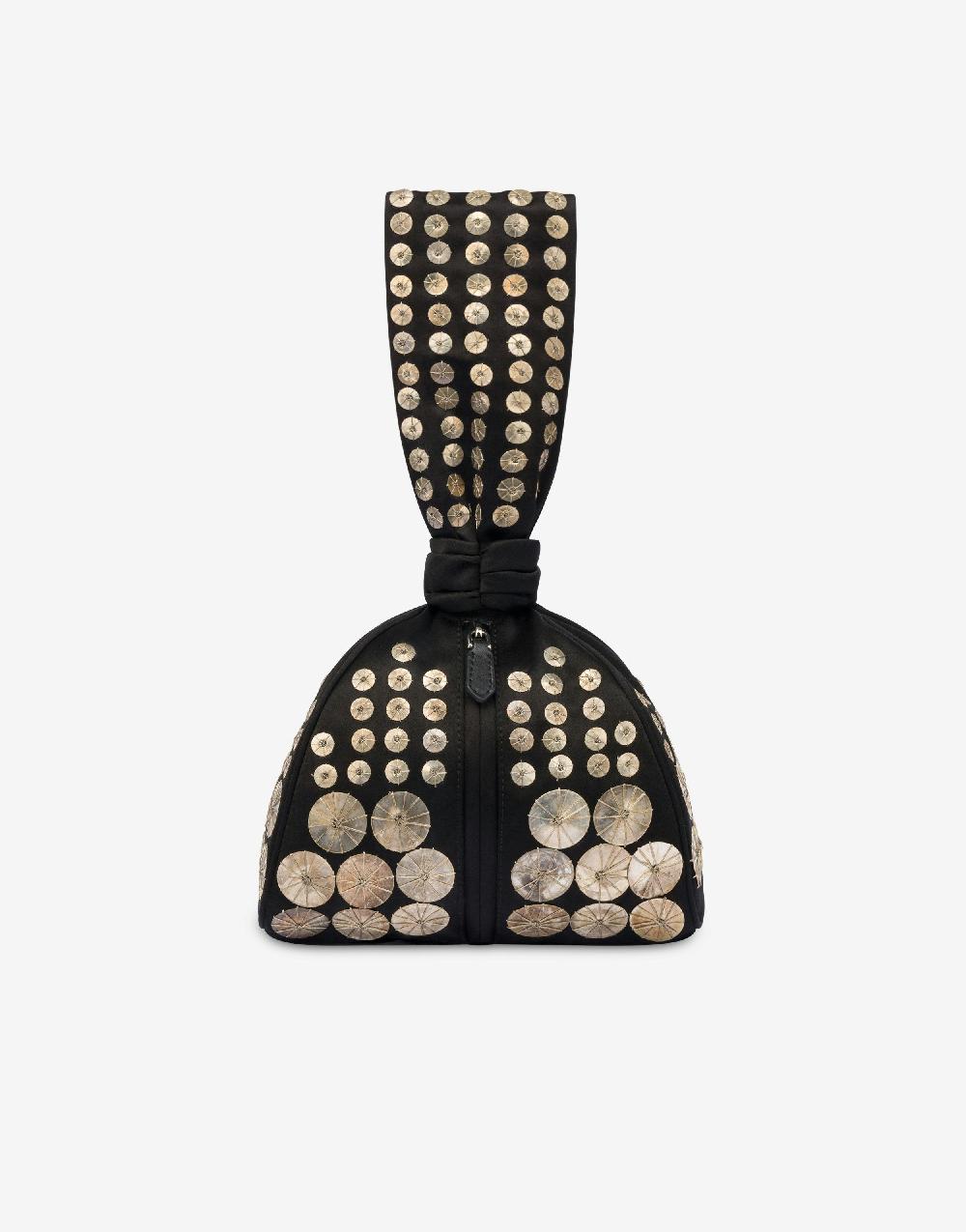 Alberta Ferretti Bucket bag in raso con ricamo Acquista Ora