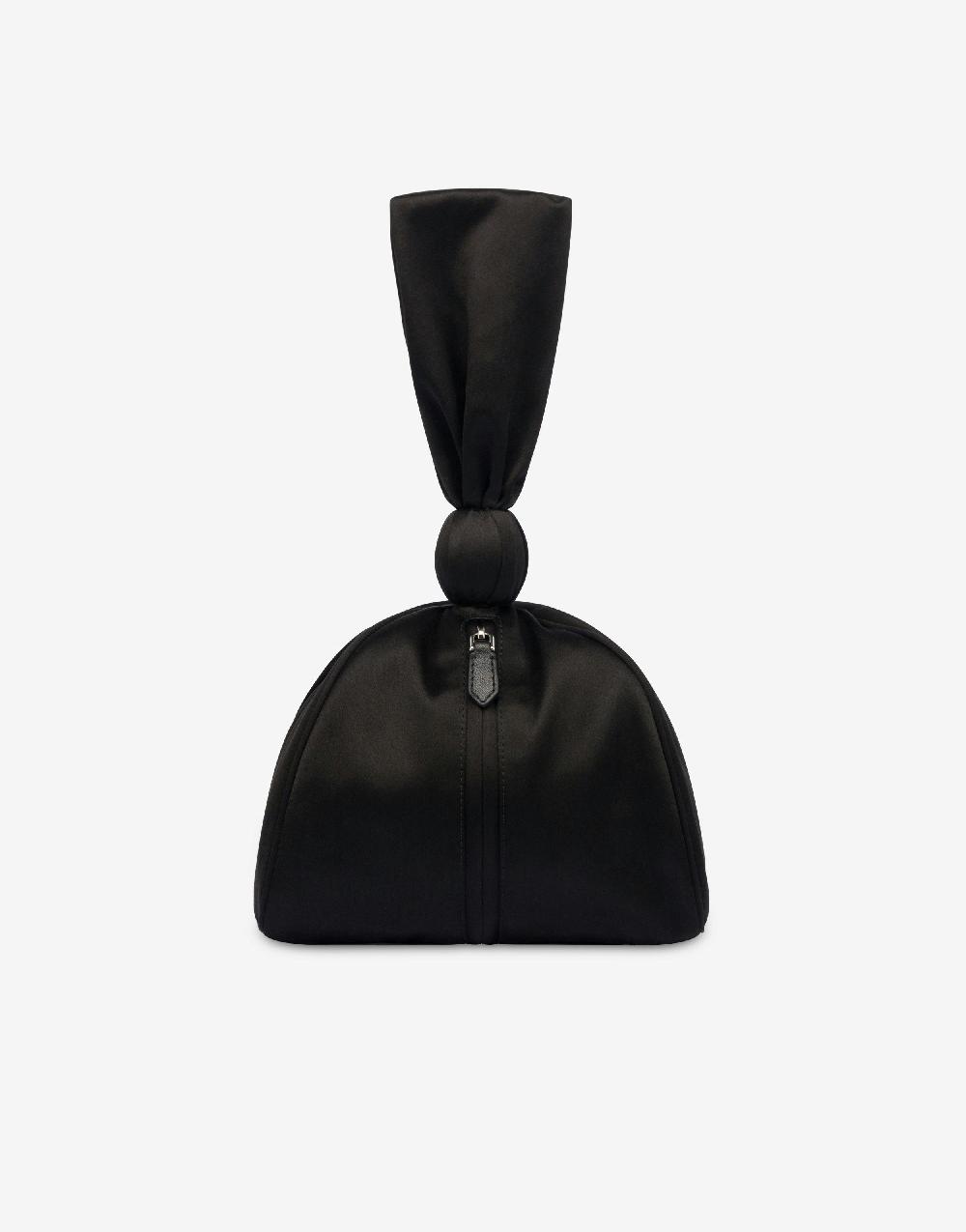 Alberta Ferretti Bucket bag in raso con ricamo perline e strass Fino Al -60%